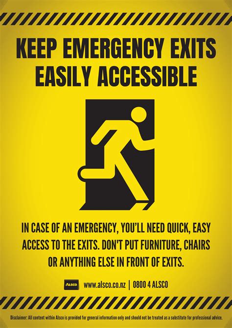 Safety Awareness Posters Alsco New Zealand