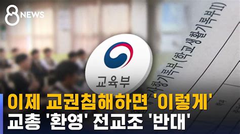 교권 침해 학생은 분리하고 학교생활기록부에 기록한다 Sbs Youtube