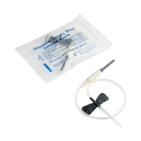 21g Sterile Safety Two Winged Single Blood Collection Set Disposable