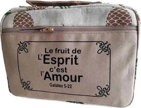 Sacoche Bible Taille L Le Fruit De Lesprit… Galates 5 22 La