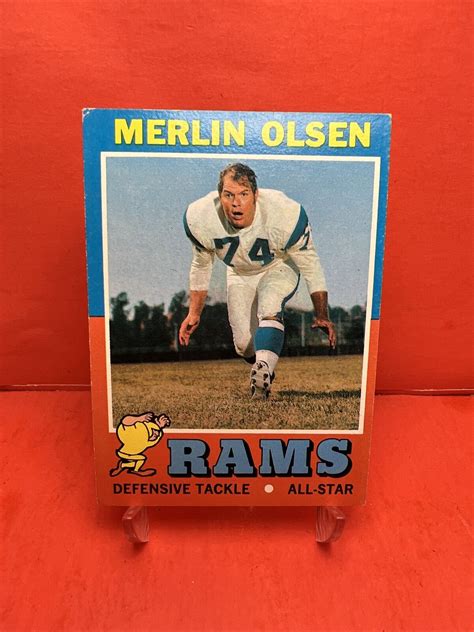 1971 Topps Merlin Olsen 125 HOF EX Card EBay