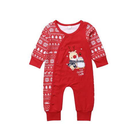 Baby Einteiliges Weihnachten Romper Neugeborenen Baby Boy Weihnachten