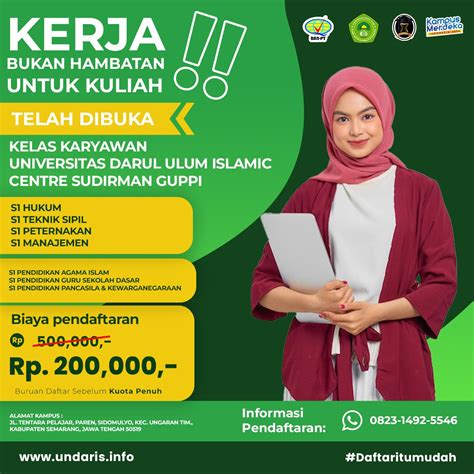ribu  bisa daftar kuliah kuliah karyawan