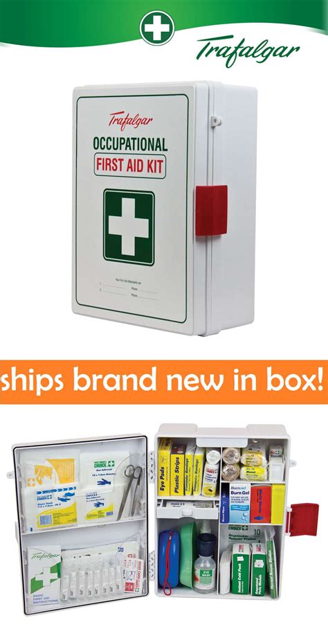 NEW Trafalgar First Aid Kit National Workplace Wall Mount ABS Case Box