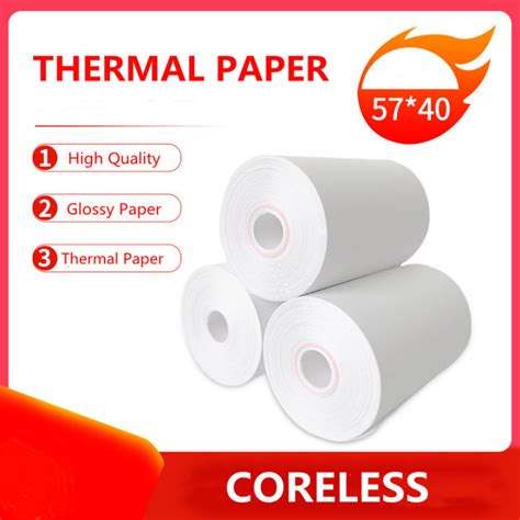 Coreless Pos Thermal Paper Mm X Mm For Pos Thermal Printer Receipt