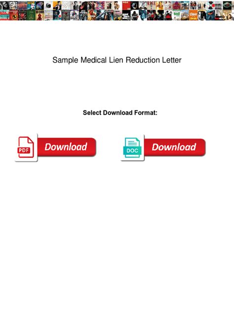 Fillable Online Sample Medical Lien Reduction Letter Sample Medical