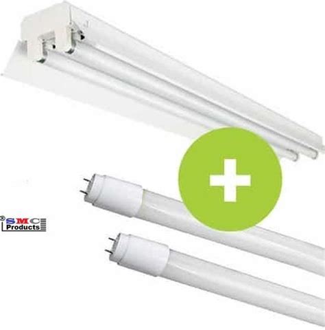 LED TL Armatuur 120cm Dubbel Met Reflector Incl 2x LED TL Buis 18W