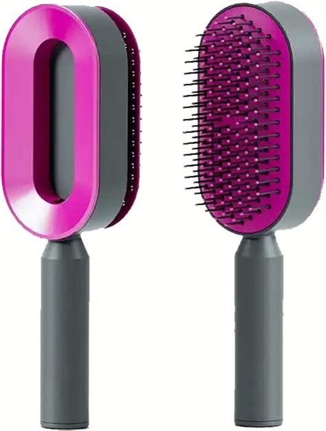 Amazon Self Cleaning Hair Brush For Women 3d Air Cushion Massager Brush Easy Clean Hair