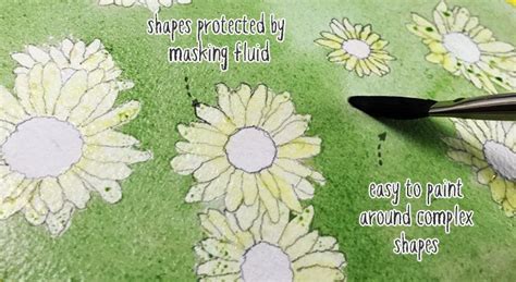 How to use Masking Fluid for Watercolor Painting - Watercolor Affair