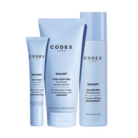 Bacterial Acne Set | Face Scrub, Tone... – Codex Labs Corp