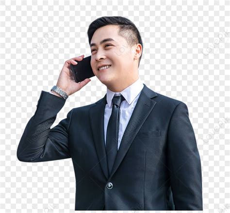 business man calling asian man man phone man talking png image