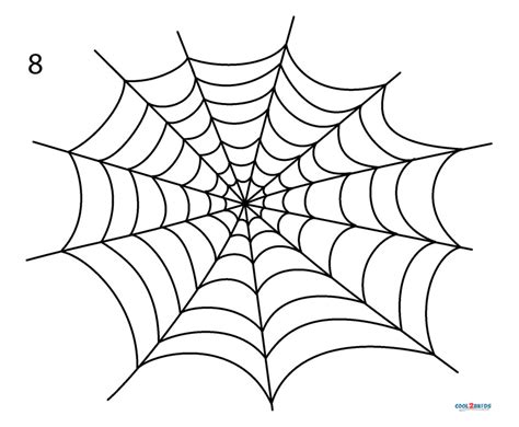 How To Draw A Spider Web At How To Draw