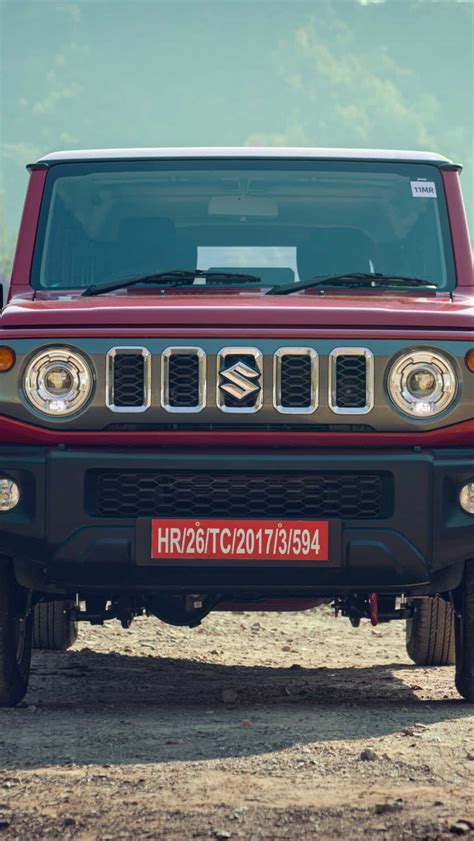 Mahindra Thar Rival Maruti Suzuki Jimny Looks Striking In Red