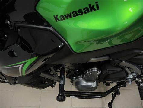 Kawasaki Z Sturzb Gel Schwarz Motorschutz Rahmenschutz Chrash