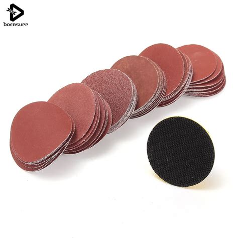 Set Mm Hook Loop Sanding Pad Inch Shank Pcs Sand Paper