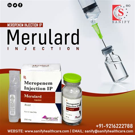 Meropenem Injection Manufacturer Supplier PCD Franchise