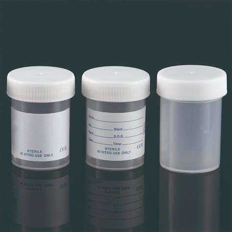 Ce Marked PP 60ml Universal Specimen Containers With Screw Cap And