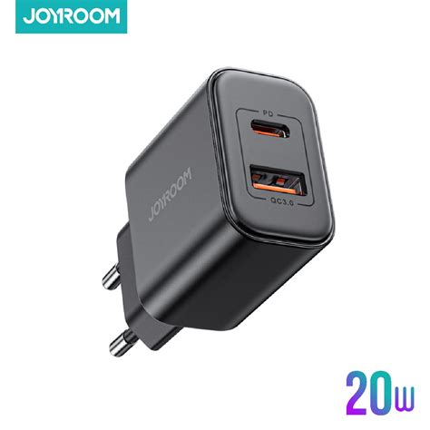 Joyroom 20W PD QC 3 0 Dual Port Fast Charger Boneek