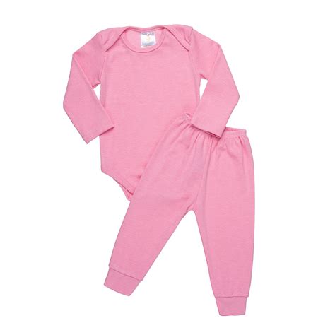 Conjunto Body E Cal A Canelado Rosa Infantilit Roupa Infantil