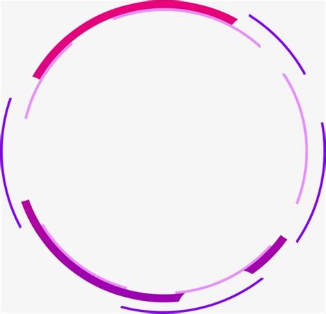 Digital Purple Circle PNG Image