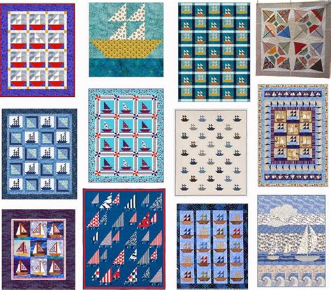 Free Pattern Day Sailboats Tshirt Quilt Pattern Nautical Quilt