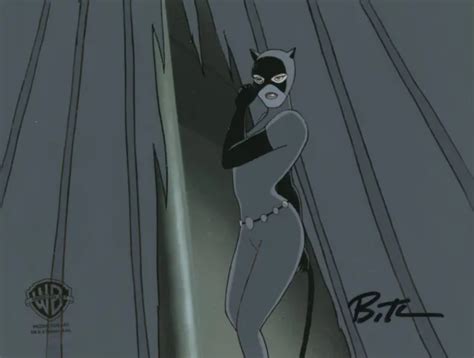 BATMAN ANIMATED SERIES ORIGINAL Prod Cel Catwoman Almost Got Im Signed