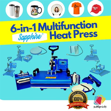 6 In 1 Heat Press Machine Sapphire Multi Function Machine Shopee