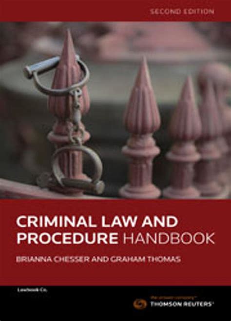 Criminal Law And Procedure Handbook Second Edition 2nd Edition By