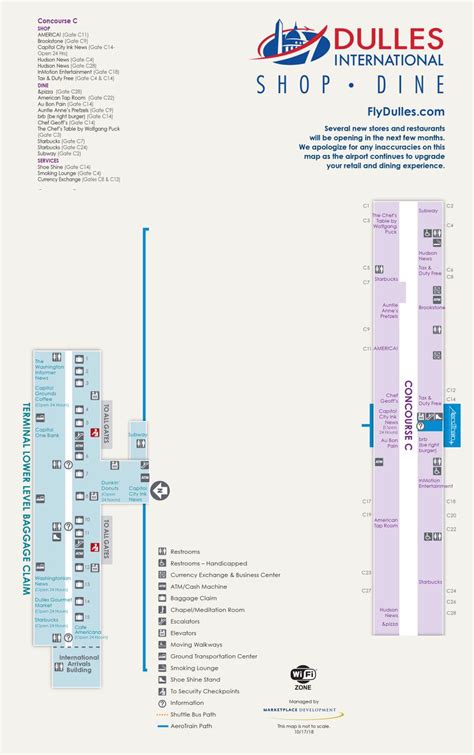 Dulles Airport(IAD) Terminal Maps, Shops, Restaurants, Food Court 2024