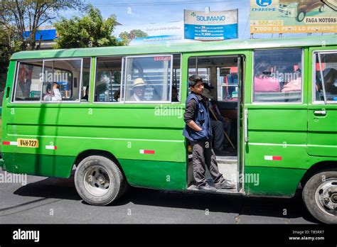 Public bus or colectivo in Arequipa, Peru Stock Photo - Alamy