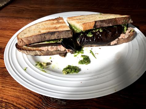 Roasted eggplant sandwiches – The Munted Chef