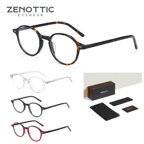 Zenottic Gafas De Acetato Ultraligeras Con Bloqueo De Luz Azul Lentes