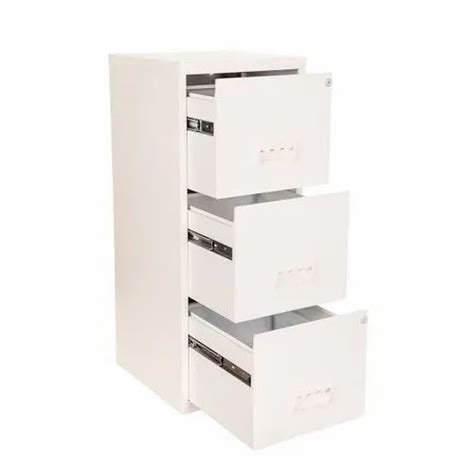 Mild Steel Paint Coated 3 Drawer Ms Cabinet For Storing Files Size