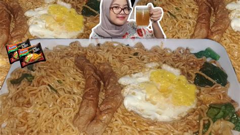 Pedasnya Bikin Nagih🔥 Mukbang Mie Indomie Hype Abis Rasa Ayam Geprek