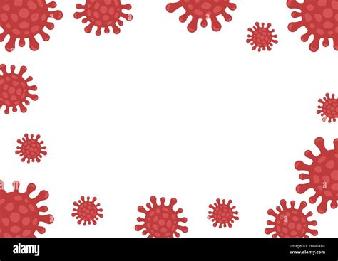 Coronavirus pandemic concept influenza flu outbreak border design. Design with a border Stock ...