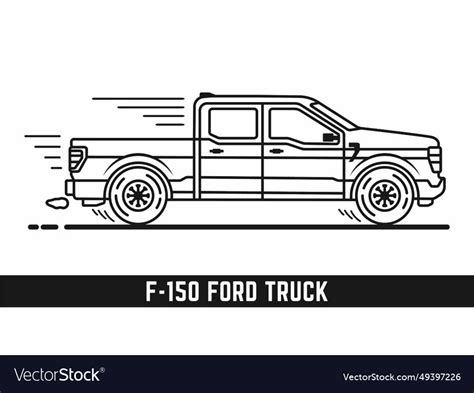 Pickup truck clipart Royalty Free Vector Image