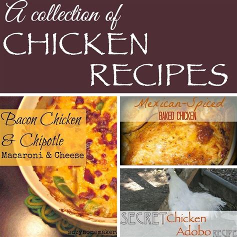 a collection of chicken recipes | suzy+co