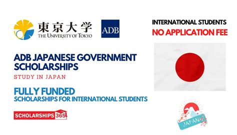 Adb Japan Government Scholarship 2024 University Of Tokyo Fully Funded