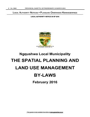 Fillable Online The Spatial Planning And Land Use Management Mhp