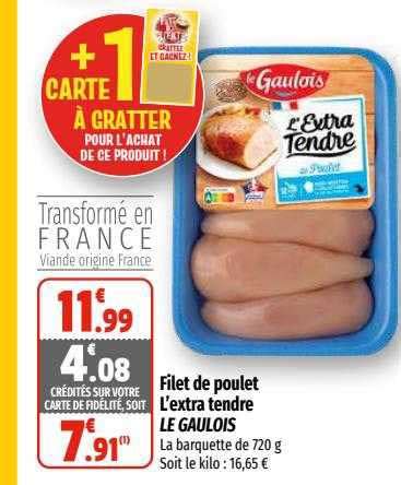 Promo Filet De Poulet L Extra Tendre Le Gaulois Chez Coccimarket