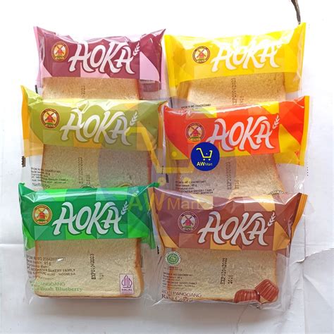 Jual Roti Aoka 65 Gram All Varian Roti Panggang Aoka Rasa Buah