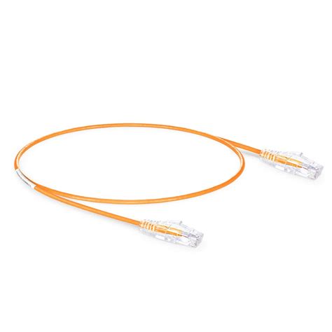 1 5ft 0 5m Cat6 28AWG Snagless Unshielded UTP PVC CM Slim Ethernet