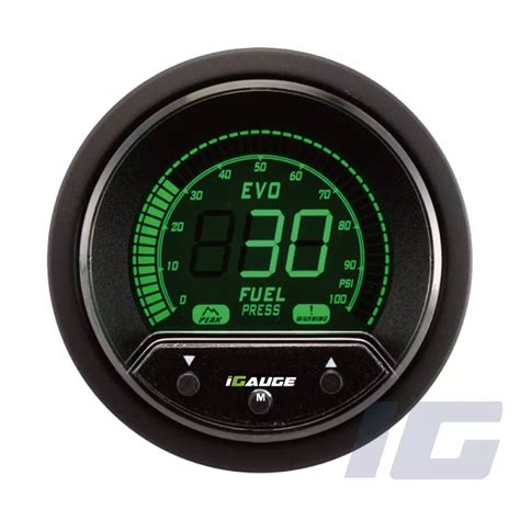 Evo Pk Series Mm Lcd Performance Car Gauges Fuel Pressure Gauge