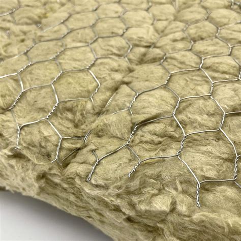 Rock Wool Wired Mesh Rock Wool Blanket With Wire Mesh Glass Wool Rock