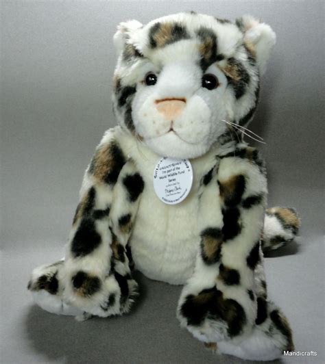 BABW Spotted Snow Leopard Plush WWF Build Bear 11 2005 Retired Soft