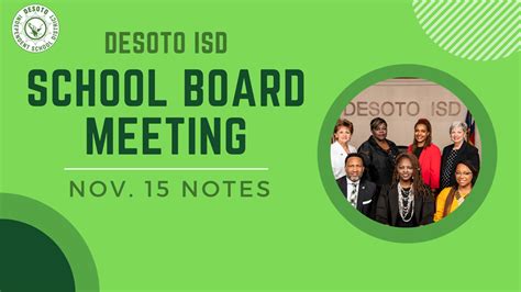 School Board News Desoto Isd