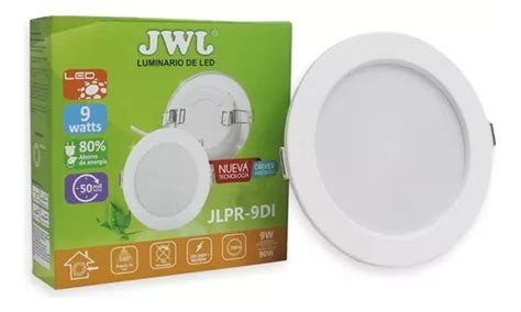 Plafon Led 9w Empotrable Luz Blanca Redondo Di 30 Pzs Jwj Meses Sin