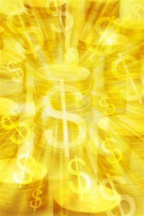 Gold Coins Money Background Stock Illustration - Illustration of ...