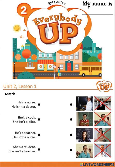 1715418 Everybody Up 2 Unit 2 Worksheet