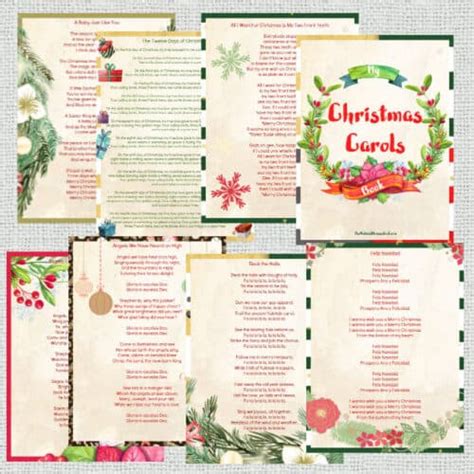 Free Printable Christmas Carol Booklets